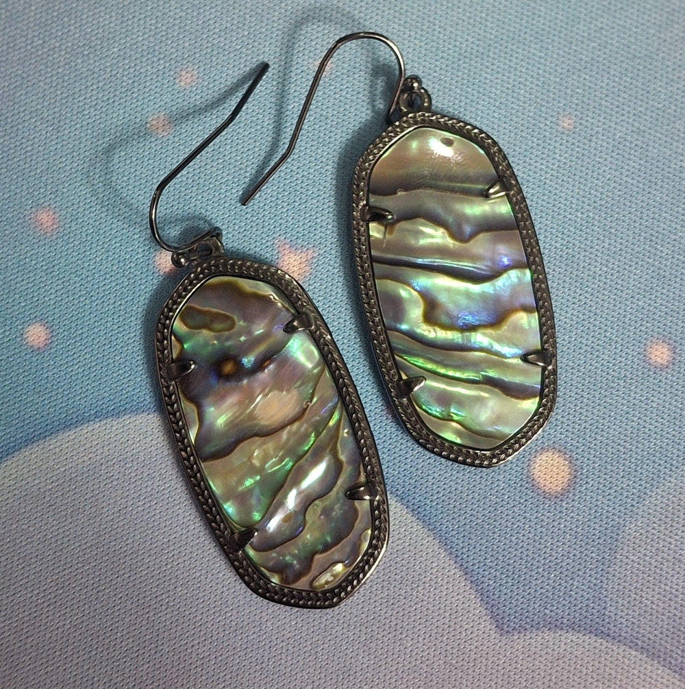Kendra Scott Abalone Shell Earrings